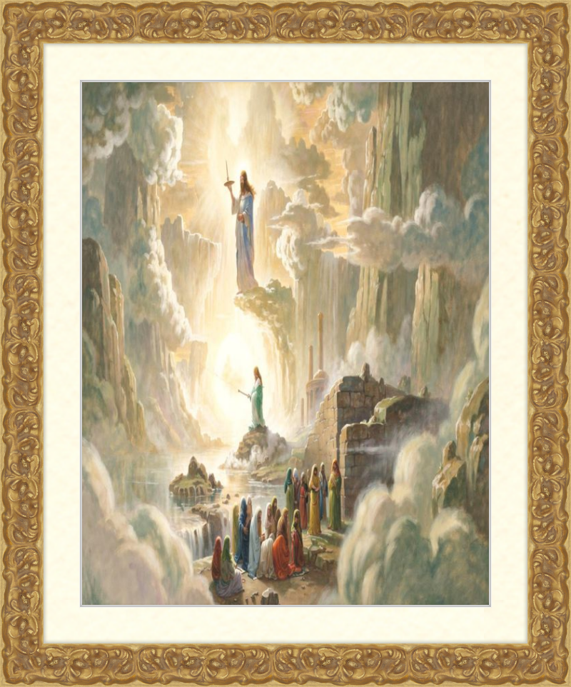 Divine Light: The Gathering Beneath the Cross