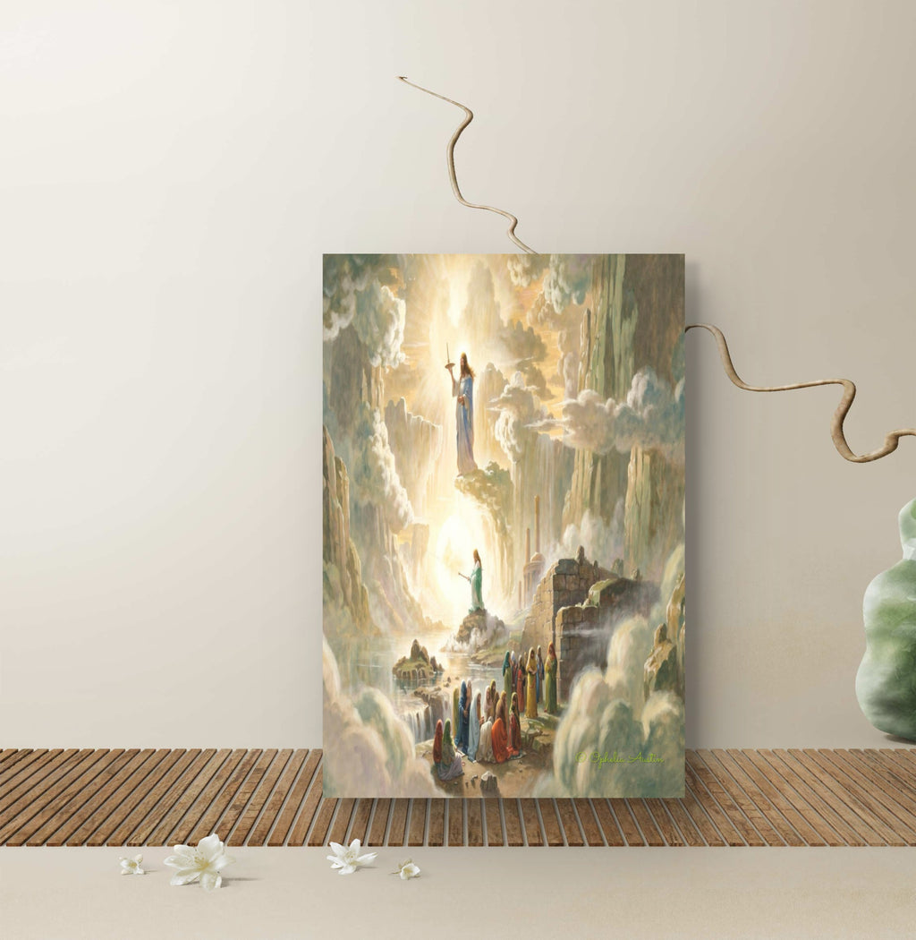 Divine Light: The Gathering Beneath the Cross