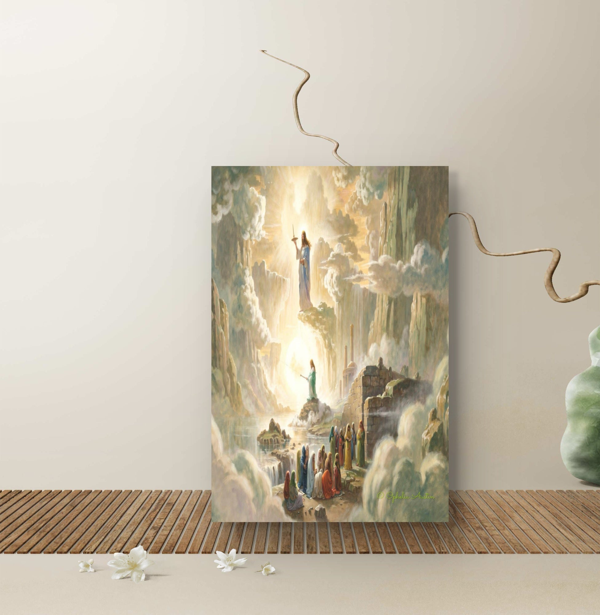 Divine Light: The Gathering Beneath the Cross